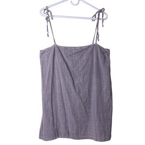 Urban Renewal Womens Large Sleeveless Adjustable Straps Mini Dress UO Taupe